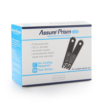 TEST STRIP, BLD GLUC ASSURE PRISM MULTI (100/BX 6BX/CS)