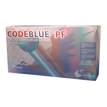 GLOVE, EXAM LTX MED N/S EXTCF CODEBLUE (50/BX 10BX/CS)