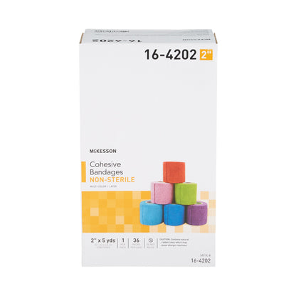 BANDAGE, COHESIVE N/S COLORPK 2" (36PK/CS)