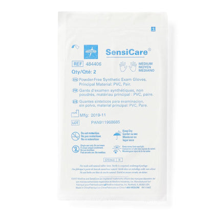 GLOVE, EXAM VNYLSTRCH MED STR2(50PR/BX 4BX/CS)