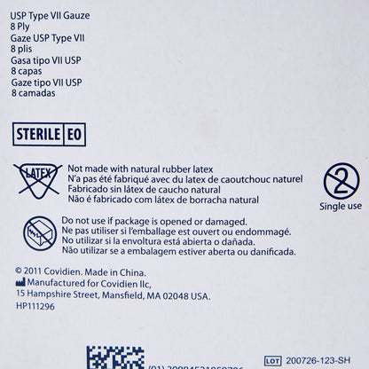 SPONGE, GAUZE DERMA 8PLY STR 2X2 (2/PK 50PK/BX 30BX/CS)