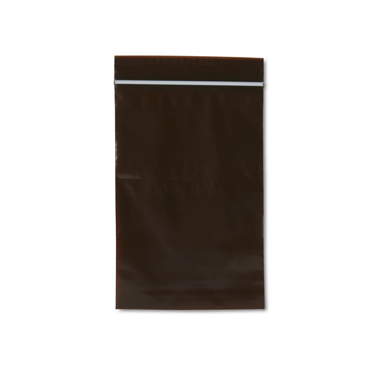 BAG, ZIPPER AMBER 4X6 (100/PK)