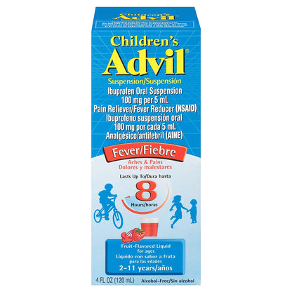 ADVIL, ORAL SUSPN CHLD 100MG/5ML 4OZ