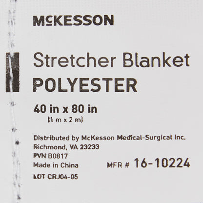 BLANKET, STRETCHER POLY GRY 40"X80" (24/CS) MGM16C