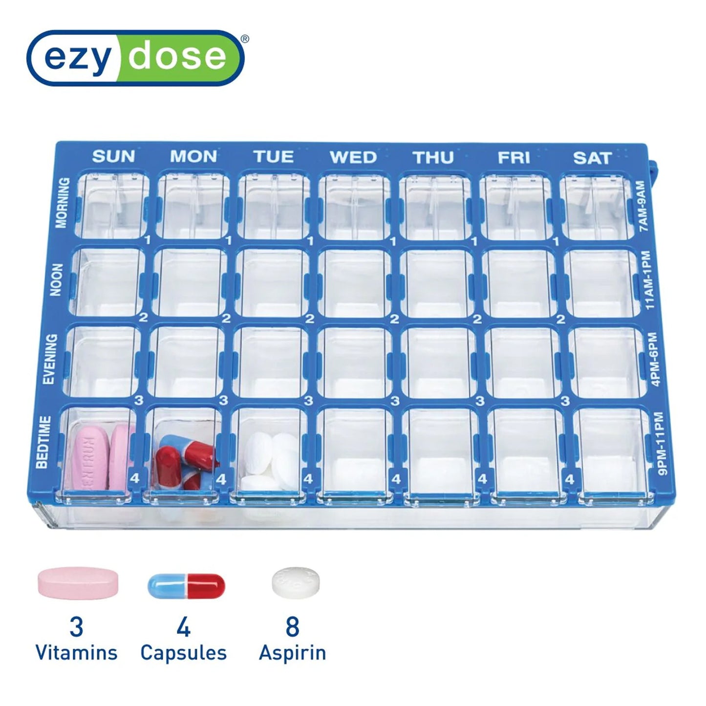 ORGANIZER, PILL MEDISET 28POCKET (6/CT)