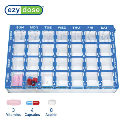 ORGANIZER, PILL MEDISET 28POCKET (6/CT)
