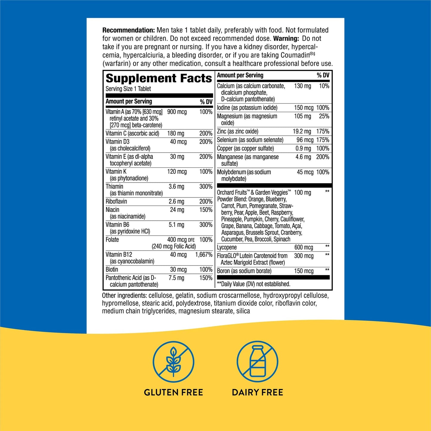 ALIVE, TAB MULTIVITAMIN MENS 50+ (50/BX)