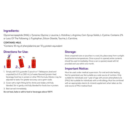 PHENYLADE, GMP MIX-IN POUCH UNFLAVORED 12.5GM (20/CS)