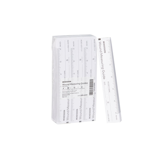 RULER, WOUND MEASURING PAPER 6" (50/PD 12PD/BG 24BG/CS)