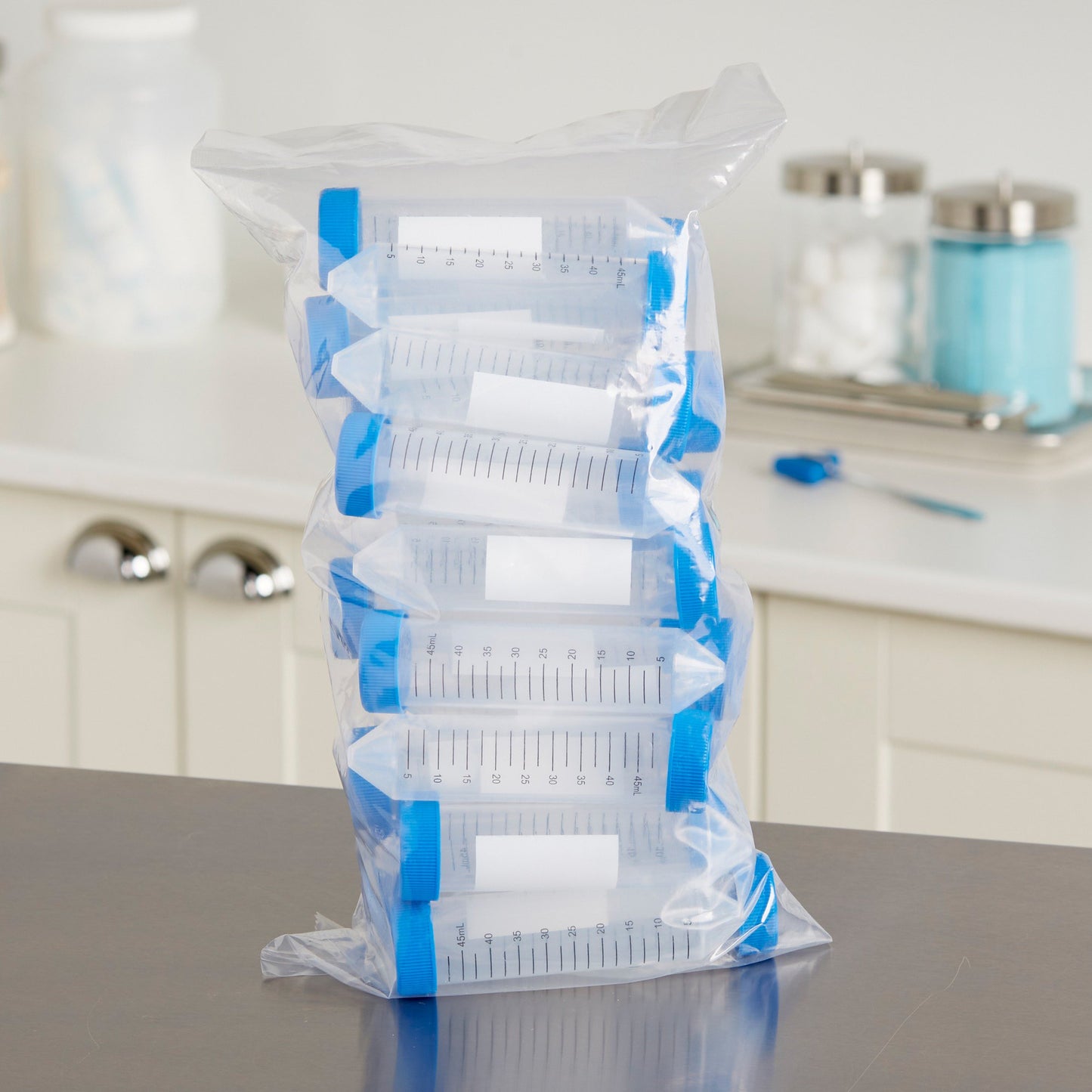 TUBE, CENTRIFUGE PP STR W/SCREW CAP BLU 50ML (25/BG 20 BG/C