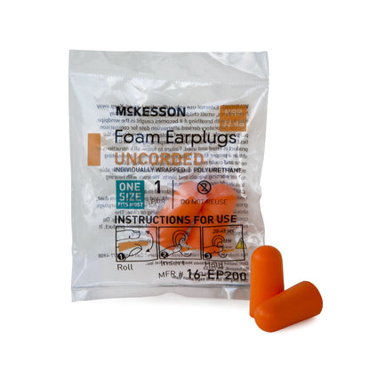 EARPLUGS, UNCR POLYBG (200PR/BG 10BG/CS)