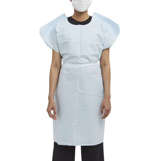 GOWN, EXAM BLU 30"X42" (50/CS)711