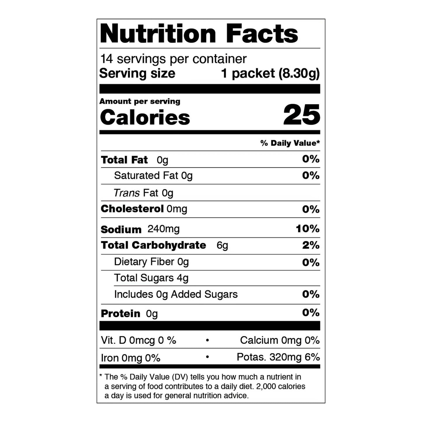 SUPPLEMENT, ELECTROLYTE MIX LIME .26OZ (14/PK 12PK/CS)