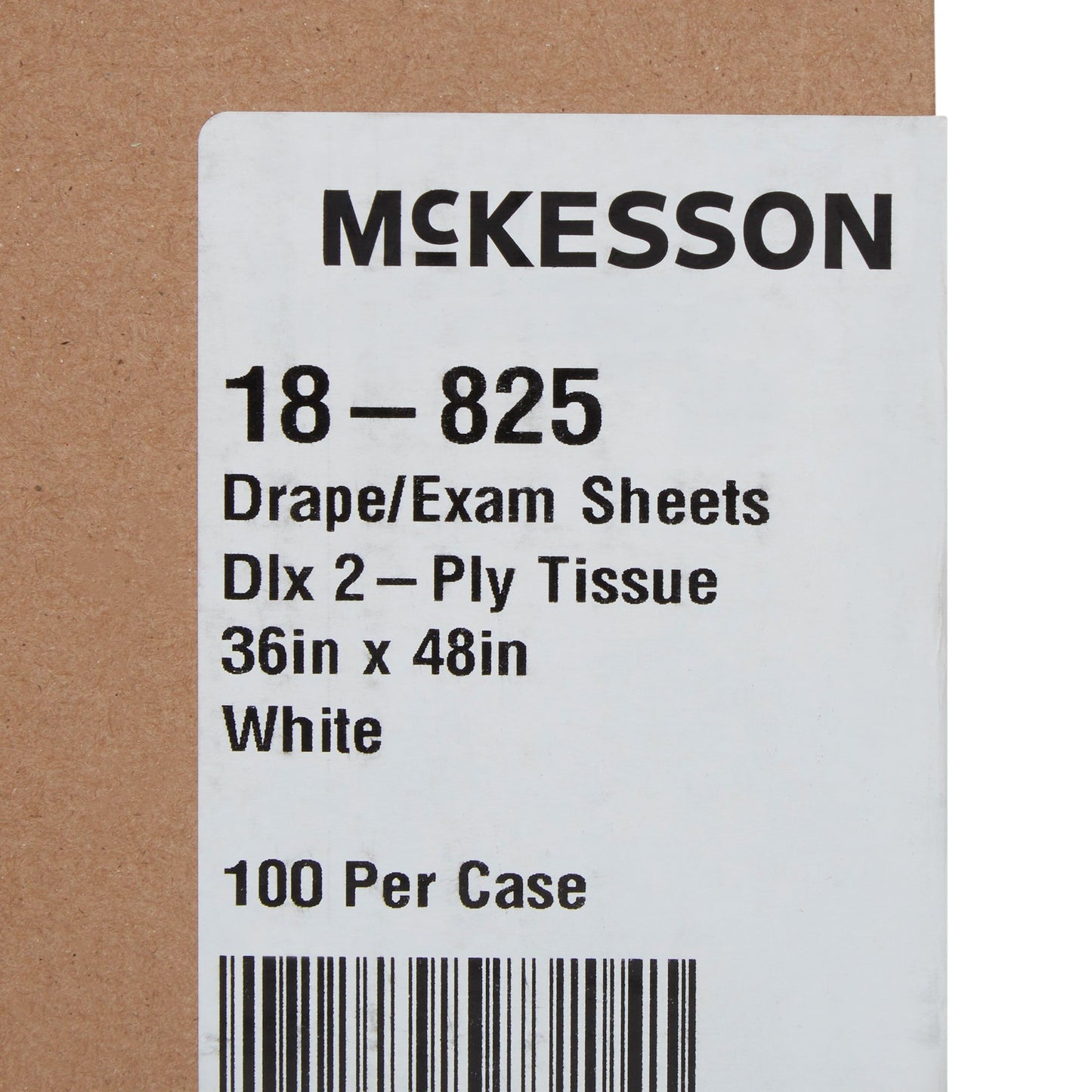 SHEET, DRAPE 2PLY WHT 36X48 (100/CS)