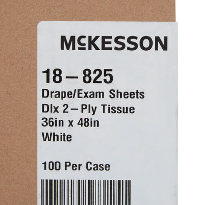 SHEET, DRAPE 2PLY WHT 36X48 (100/CS)