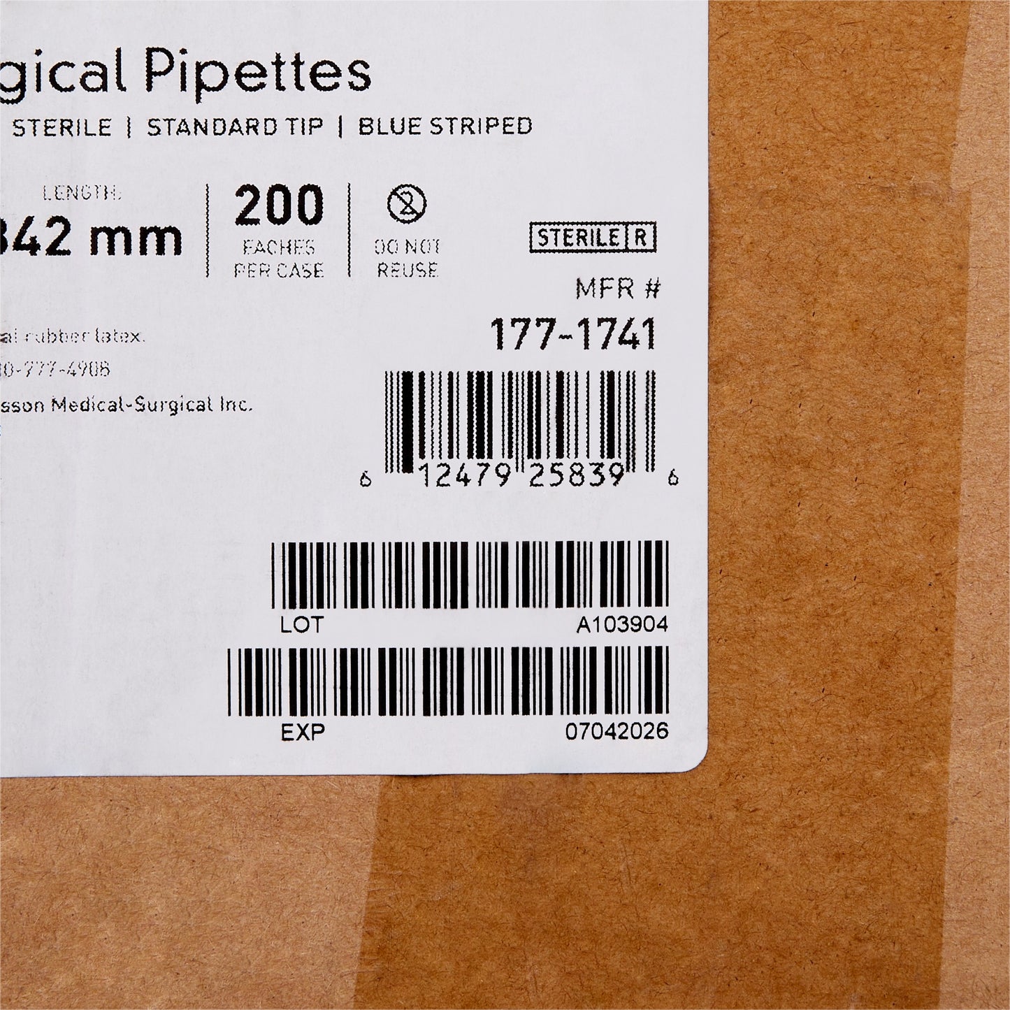 PIPETTE, SEROLOGICAL STD TIP STR BLU BAND 342MM 5ML (200/CS)