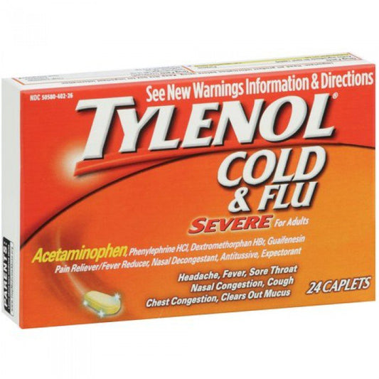 TYLENOL COLD & FLU, CAP (24/BT)