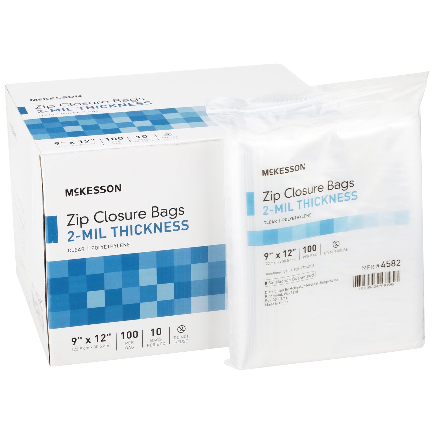 BAG, ZIP LOCK 9X12 (100/BG 10BG/BX 2BX/CS)