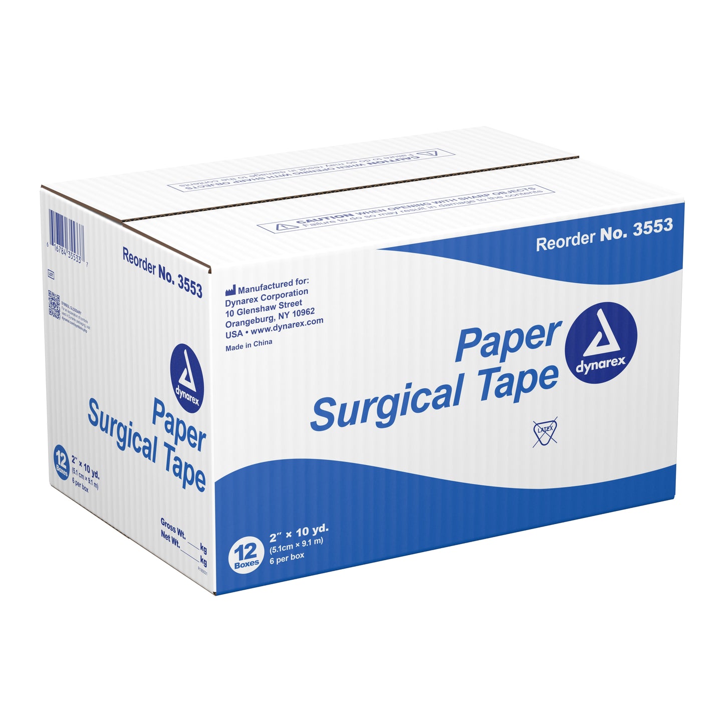 TAPE, SURGICAL PAPER 2"X10YDS 6/BX 12BX/CS)