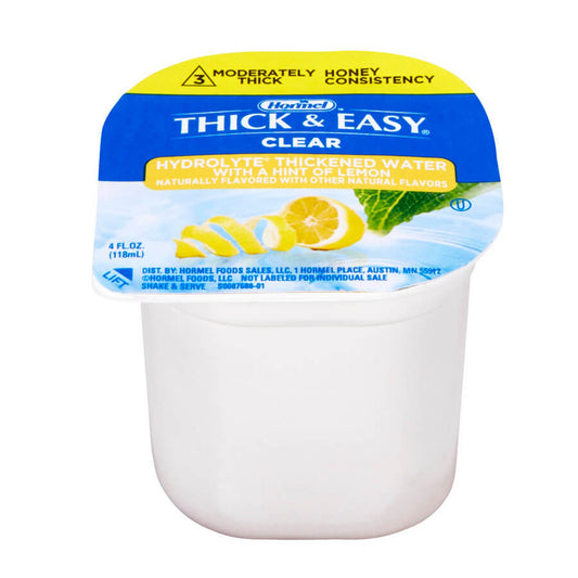 THICK-N-EASY, WTR THICKENED LEMON 4OZ (24/CS) DMNDCR