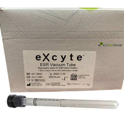 TUBE, BLD COL SODCIT BLK 1.36ML PLAS EXCYTE ESR (50/BX)