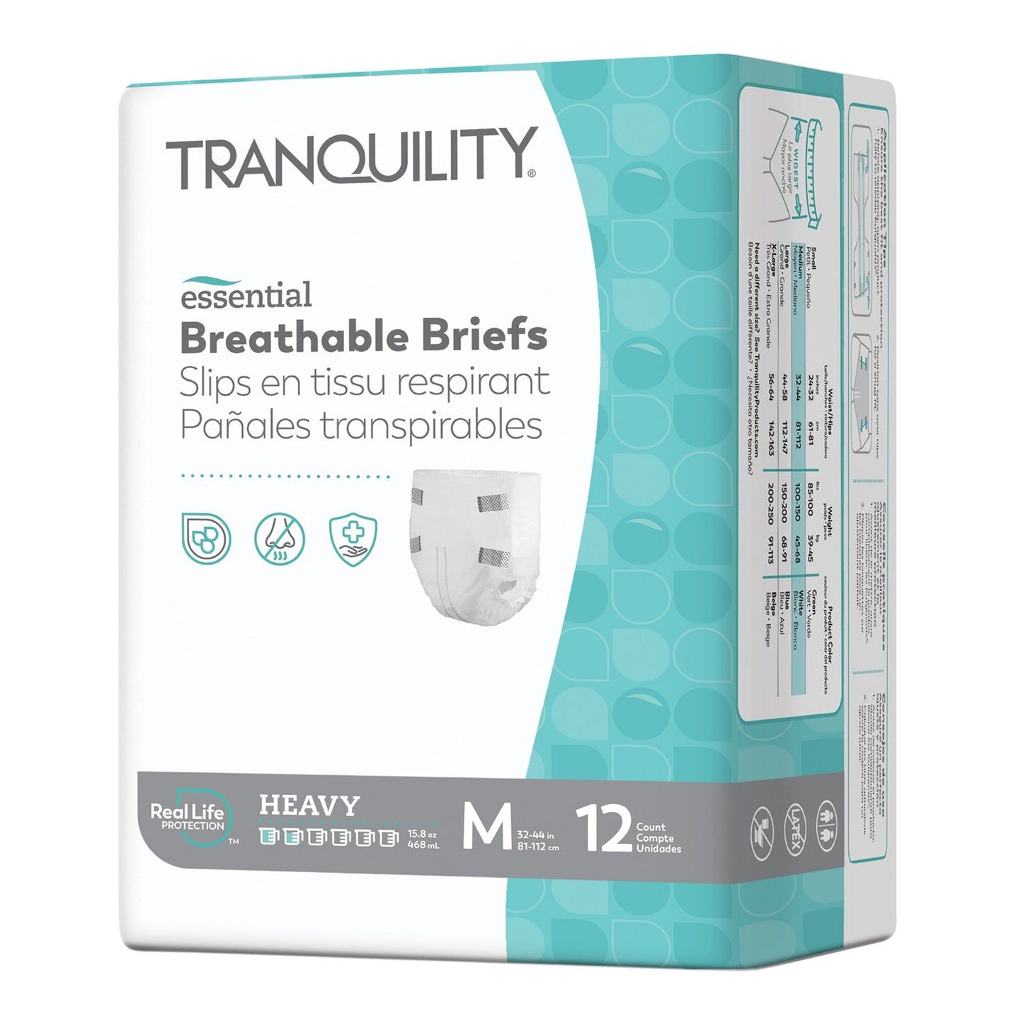 BRIEF, INCONT TRANQUILITY HVY ABSRB MED (12/BG 8BG/CS)