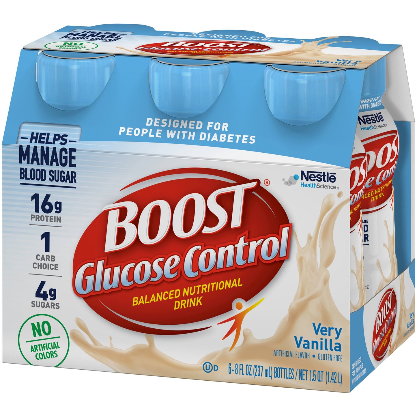 BOOST, GLUCOSE CONTROL VERY VANILLA E 8OZ (6/PK 4P/KCS)