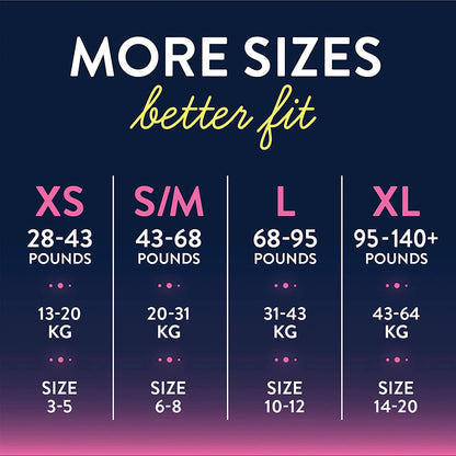 PANTS, INCONT GOODNITES GIRLS YTH XSM (22/PK 2PK/CS)