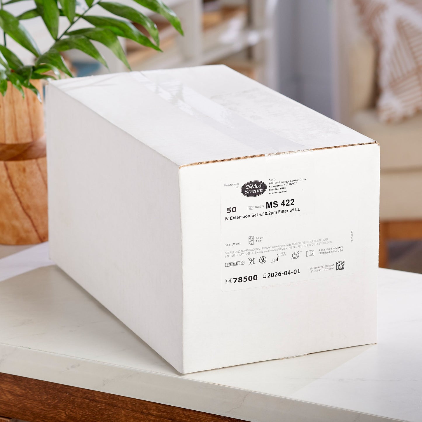 IV EXTENSION SET, STND BORE FILTER .2M M/F LL 10" (50/CS)