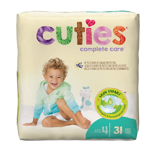 DIAPER, BABY CUTIES SIZE4 (31/PK 4PK/CS)