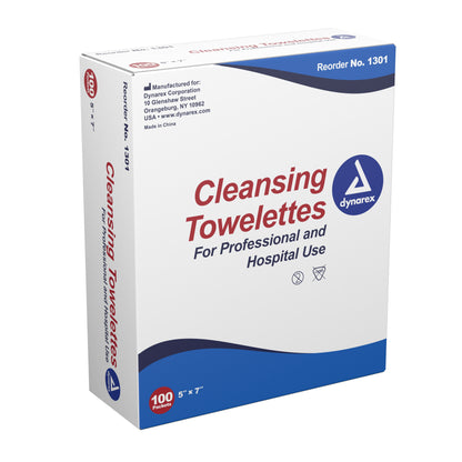 TOWELETTE, WET BODY CLEANSING W/BZK ANTISEP 5"X7" (100/BX)