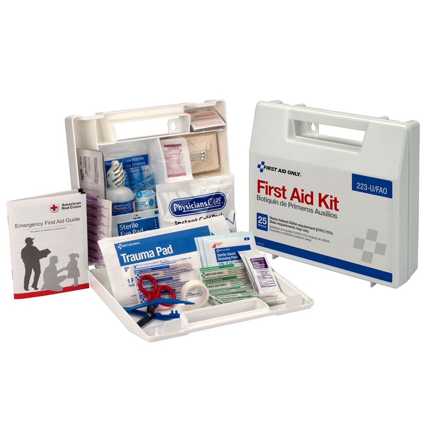 FIRST AID KIT, 25 PERSON 106PC(10/CS) FRSTAD