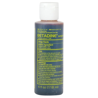 BETADINE, SURG SCRUB 7.5% 4OZ (36/CS)