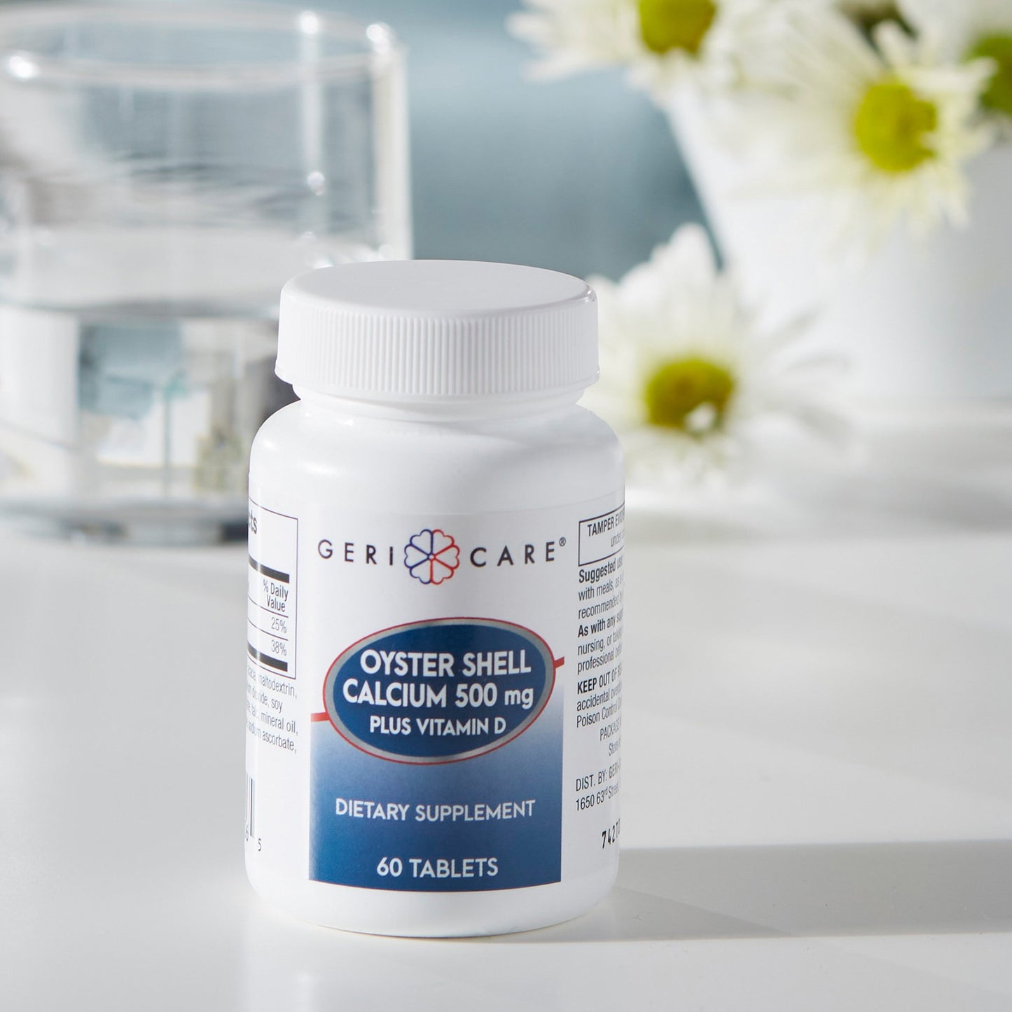 OYSTER SHELL CALCIUM, TAB 500MG +VITMN D3 200IU (60/BT)