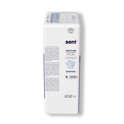 UNDERWEAR, INCONT ACTIVE SUPER+ SM 22"-33" (22/PK 4PK/CS)