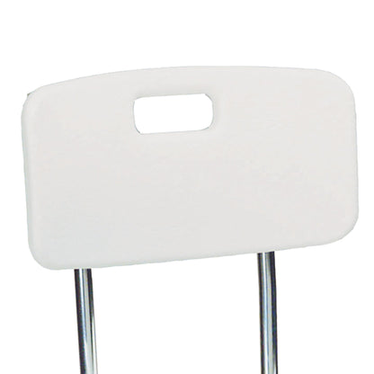 BENCH, BATH W/BACK BARIATRIC X-BRACED ALUM FRAME 500LB (1/CS
