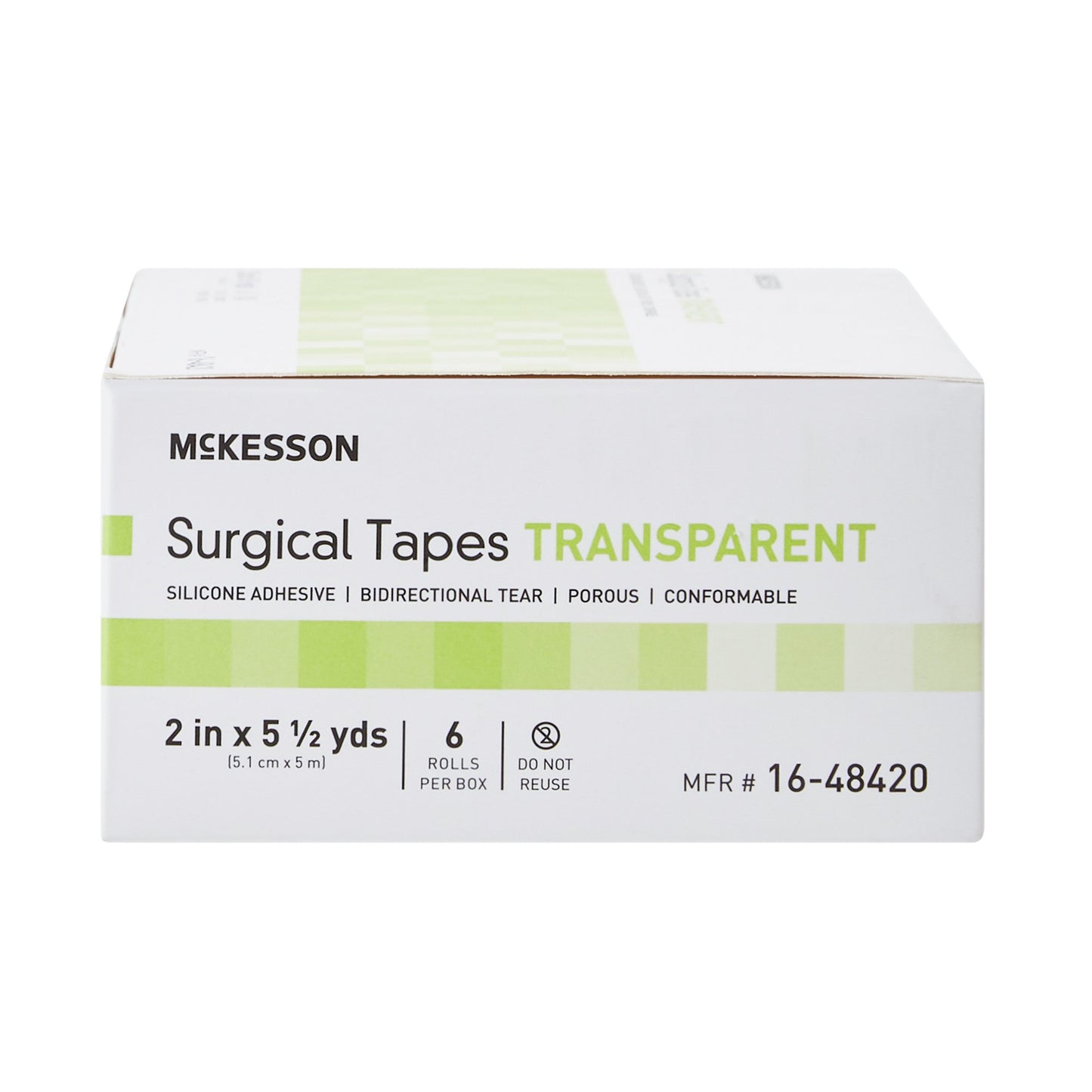 TAPE, SIL ADHSV TRANSP PLAS LF2"X5.5YDS (6RL/BX 10BX/CS)