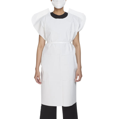 GOWN, EXAM 3PLY WHT 30X42 (50/CS)