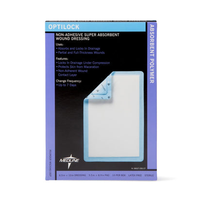 DRESSING, WND OPTILOCK N/ADH 61/2X10" (10/BX 5BX/CS)