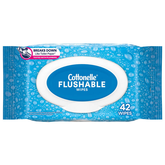 WIPE, WET COTTONELLE FRESH CARE FLUSHABLE (42/PK 12PK/CS)