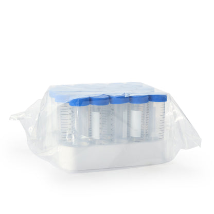 TUBE, CENTRIFUGE PP RACKED STRBLU 50ML (25/PK 20 PK/CS)