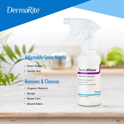 CLEANSER, WOUND DERMAL SPR 8OZ (24/CS)