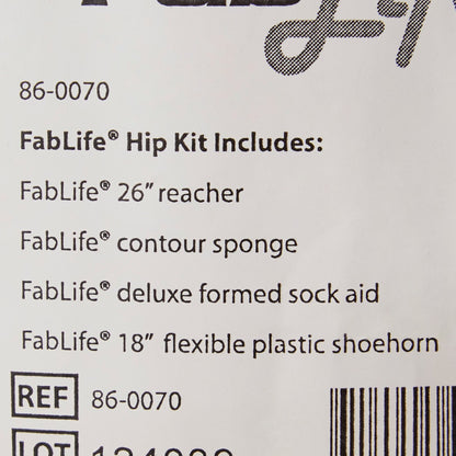 HIP KIT, W/SHOEHORN/SPONGE/REACHER/SOCK AID 26"