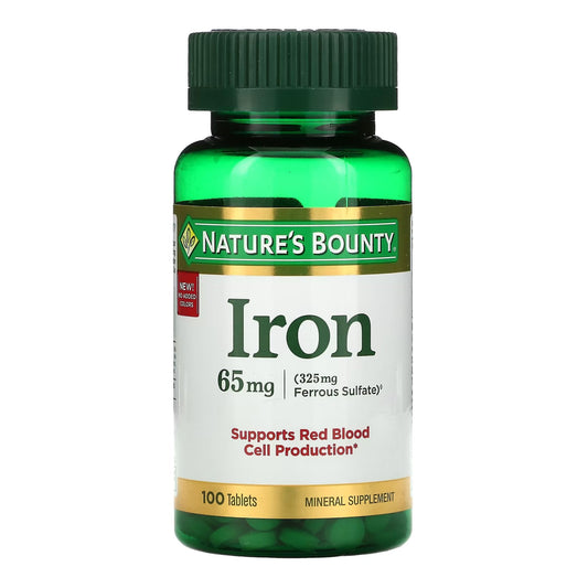 IRON, TAB 65MG (100/BT)