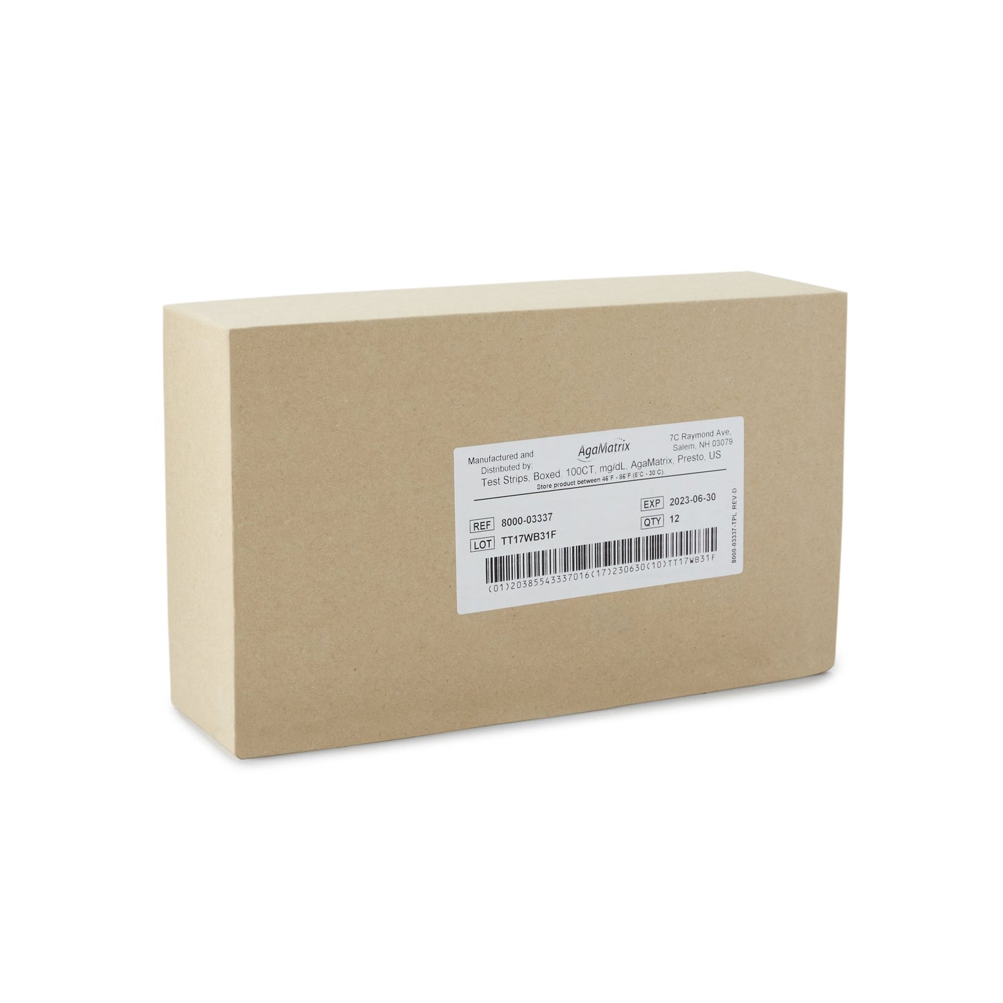 TEST STRIP, BLD GLUC WAVESENSEPRESTO (100/BX 12BX