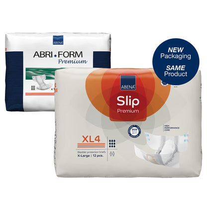 BRIEF, INCONT ABENA SLIP PREM ADLT XL4 XLG (12/PK 4PK/CS)