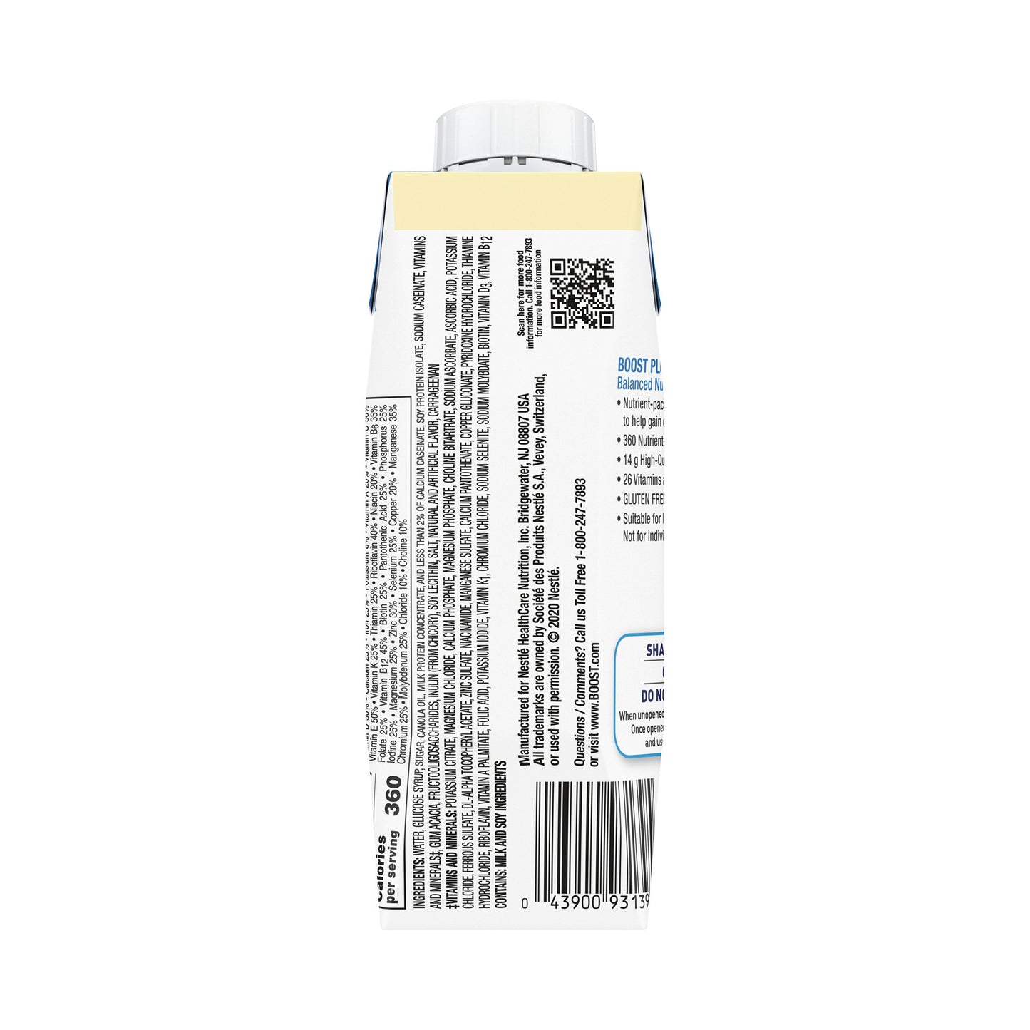 BOOST PLUS, VERY VANILLA 8OZ (24/CS)