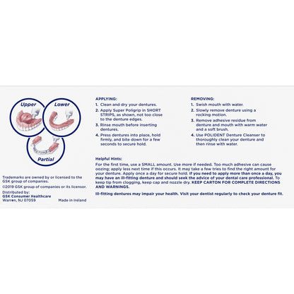 POLYGRIP, SUPER CREAM 2.4OZ