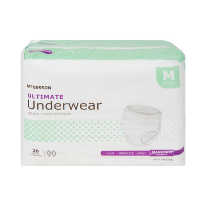 UNDERWEAR, ULTIMATE MED 32-44 (20EA/BG 4BG/CS)