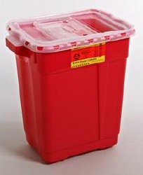 CONTAINER, SHARPS RED 9GL (8/CS)
